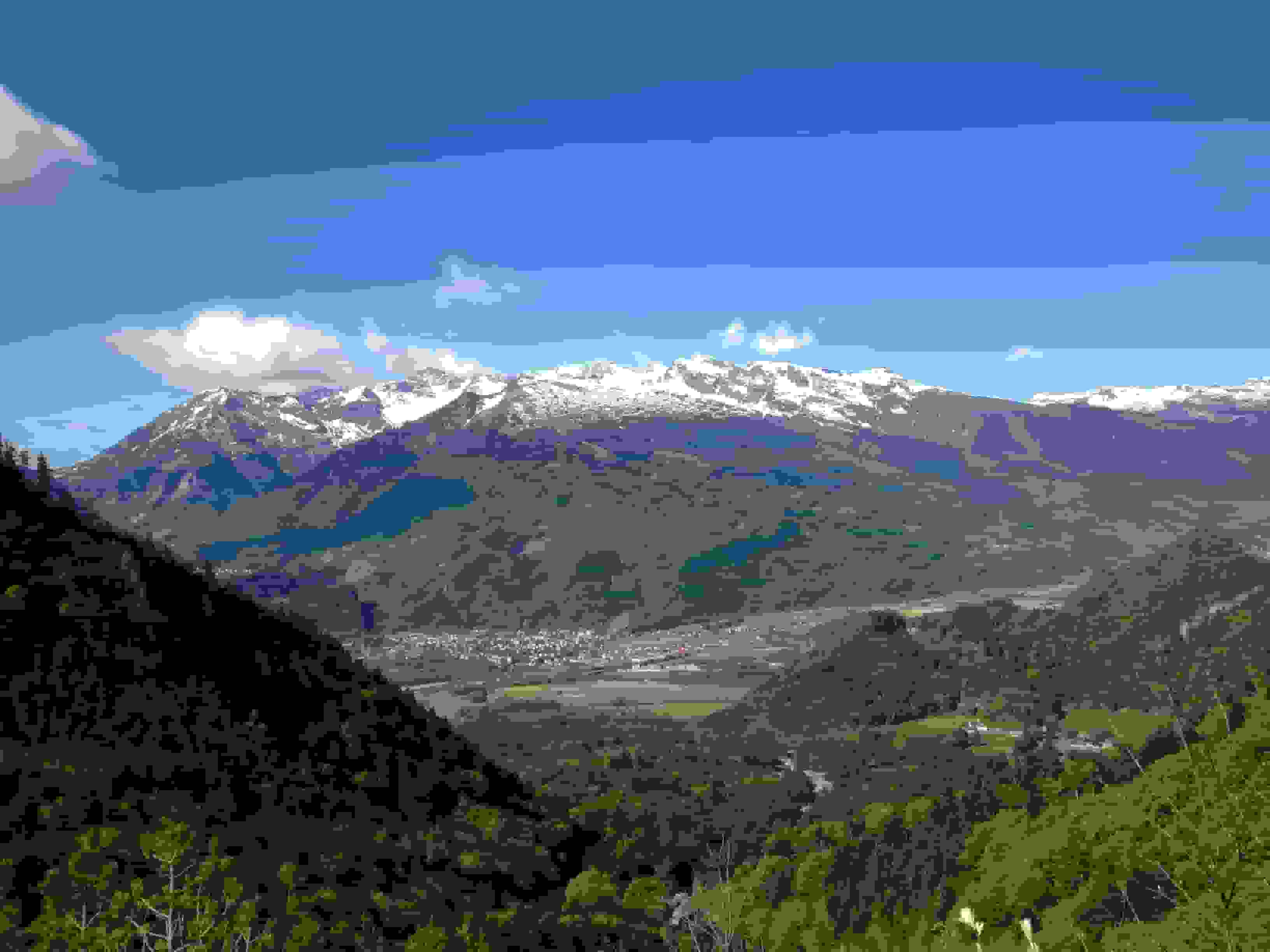 Bereits im Aufstieg zur Enderlinhütte hat man eine schöne Aussicht zum Pizol