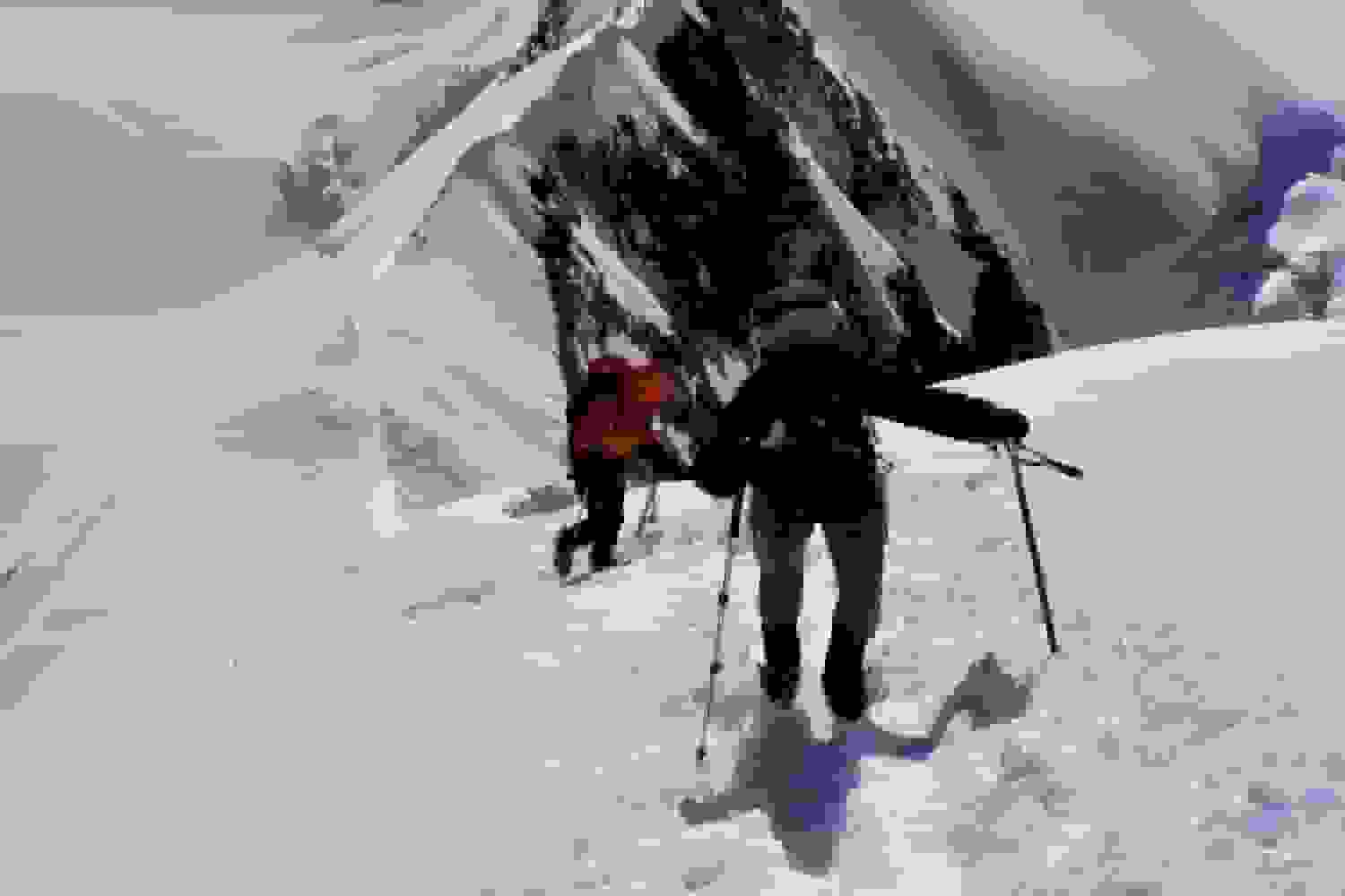 Aufstieg zum Liskamm Ostgipfel