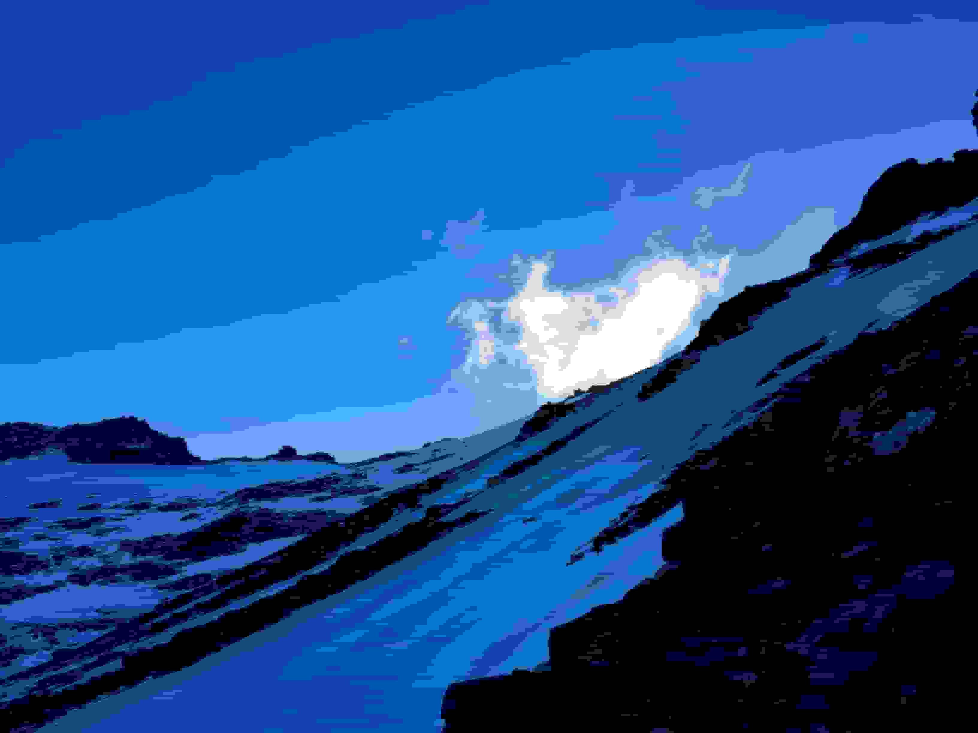 Die Route führt meist nördlich des Grats durch