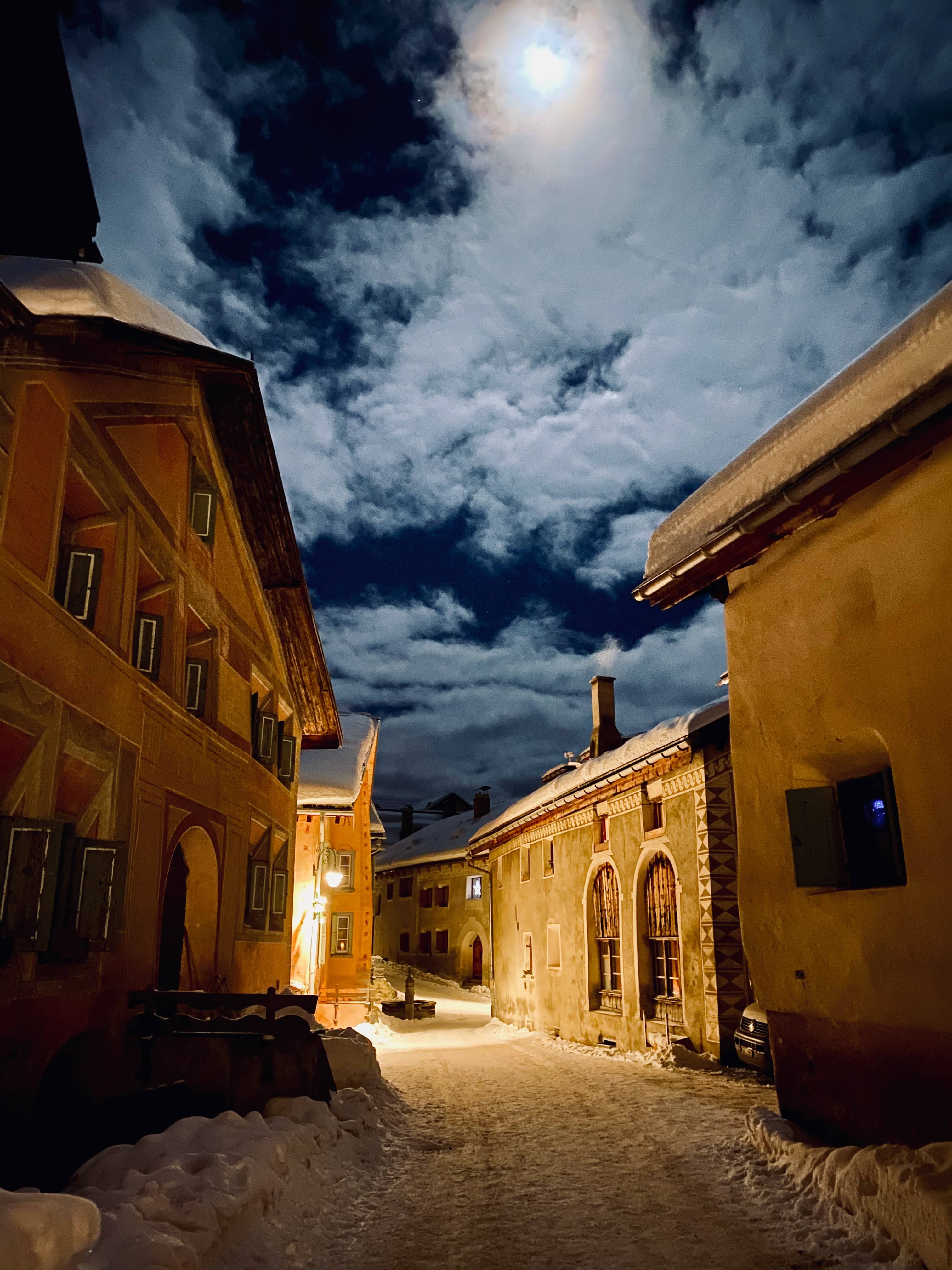 Mondschein-Nacht in Guarda