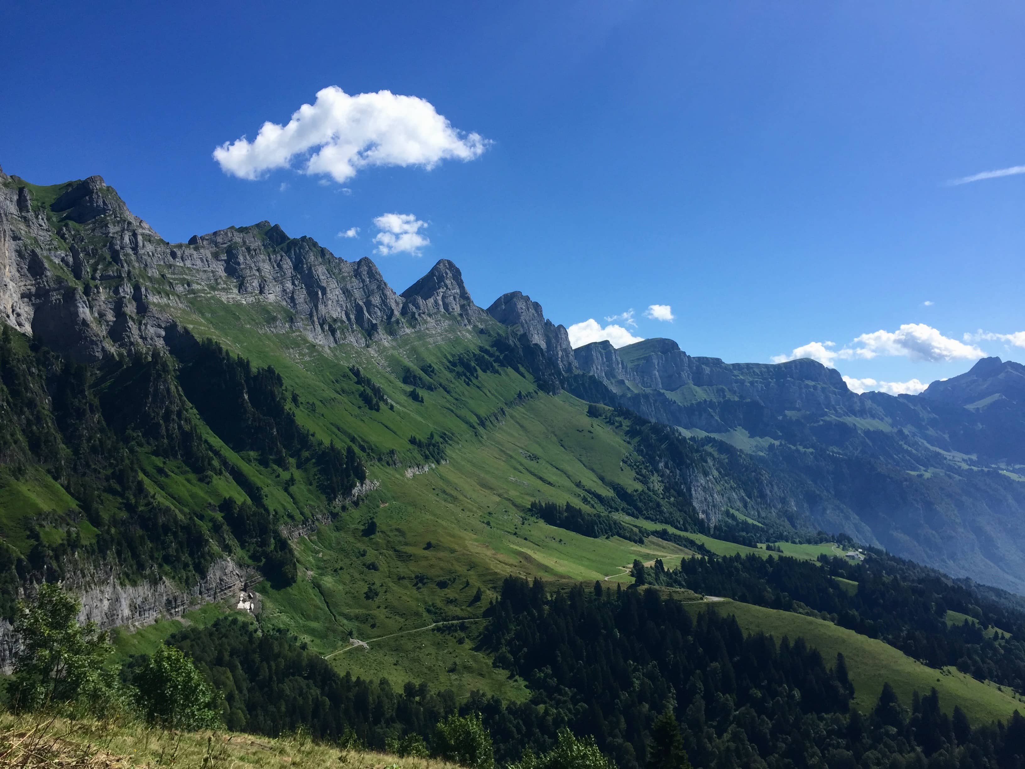 Blick von Säls in Richtung Churfirsten