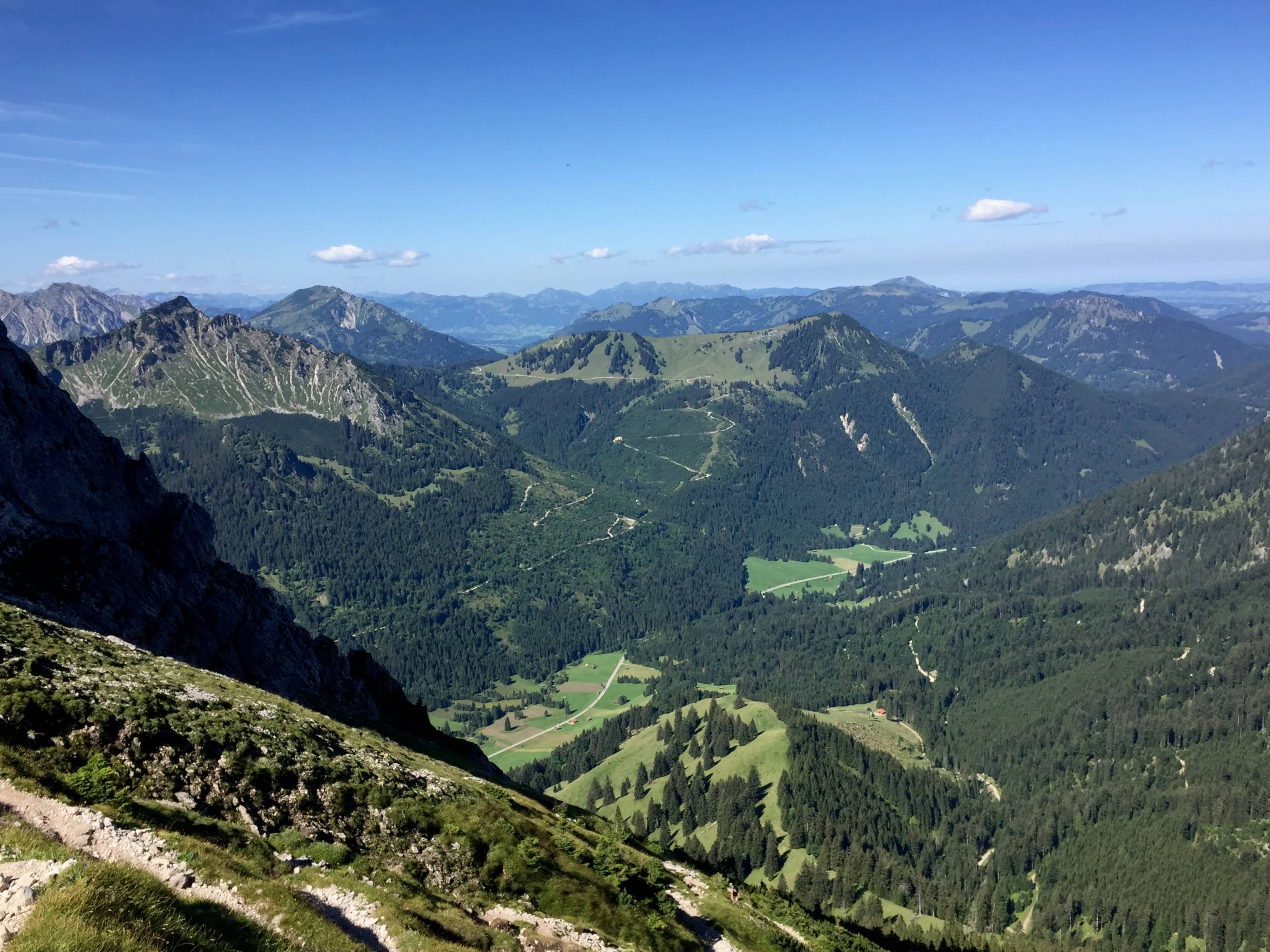 Ausblick nach Österreich