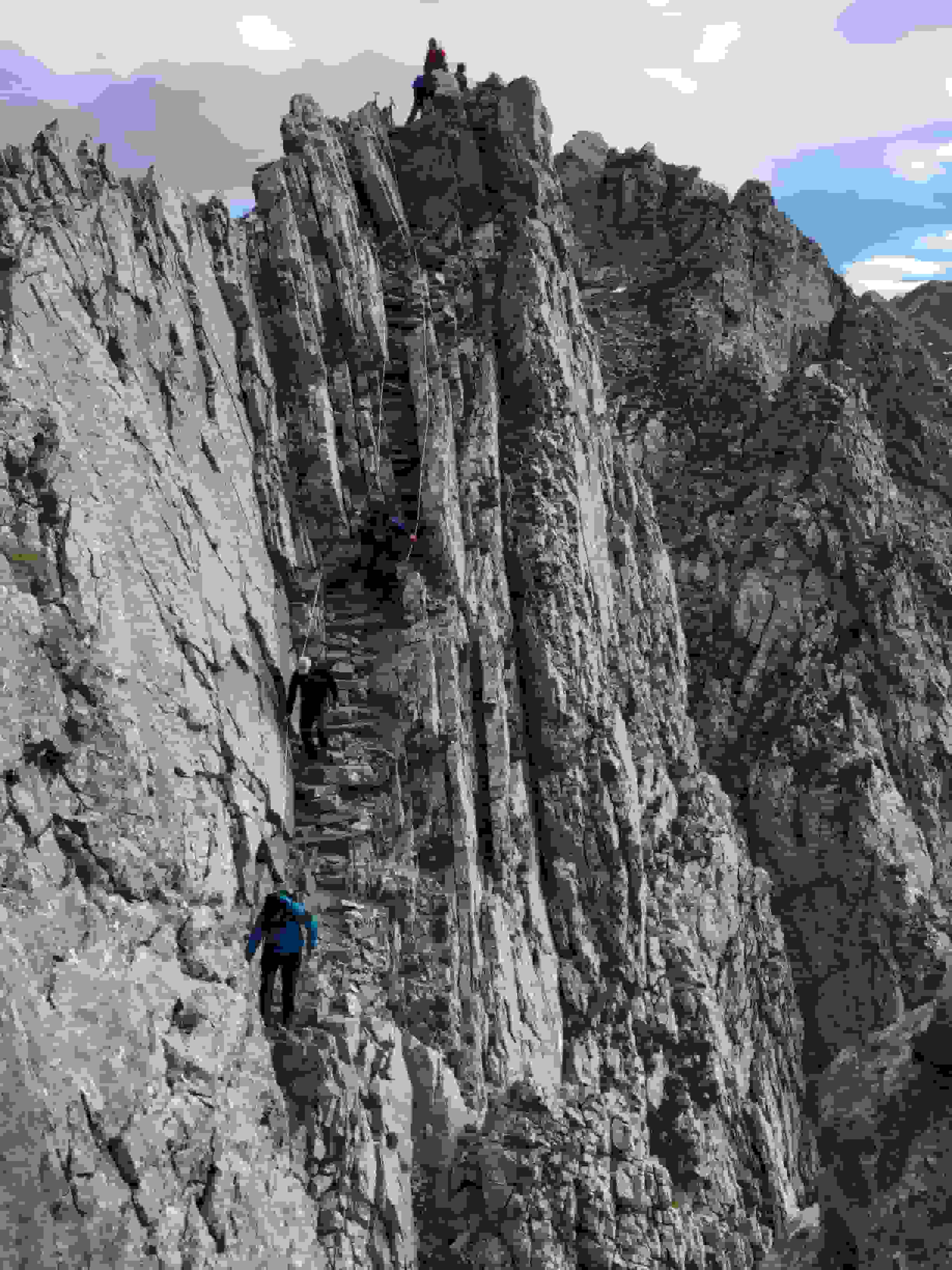 Der Lisengrat ist gut abgesichert