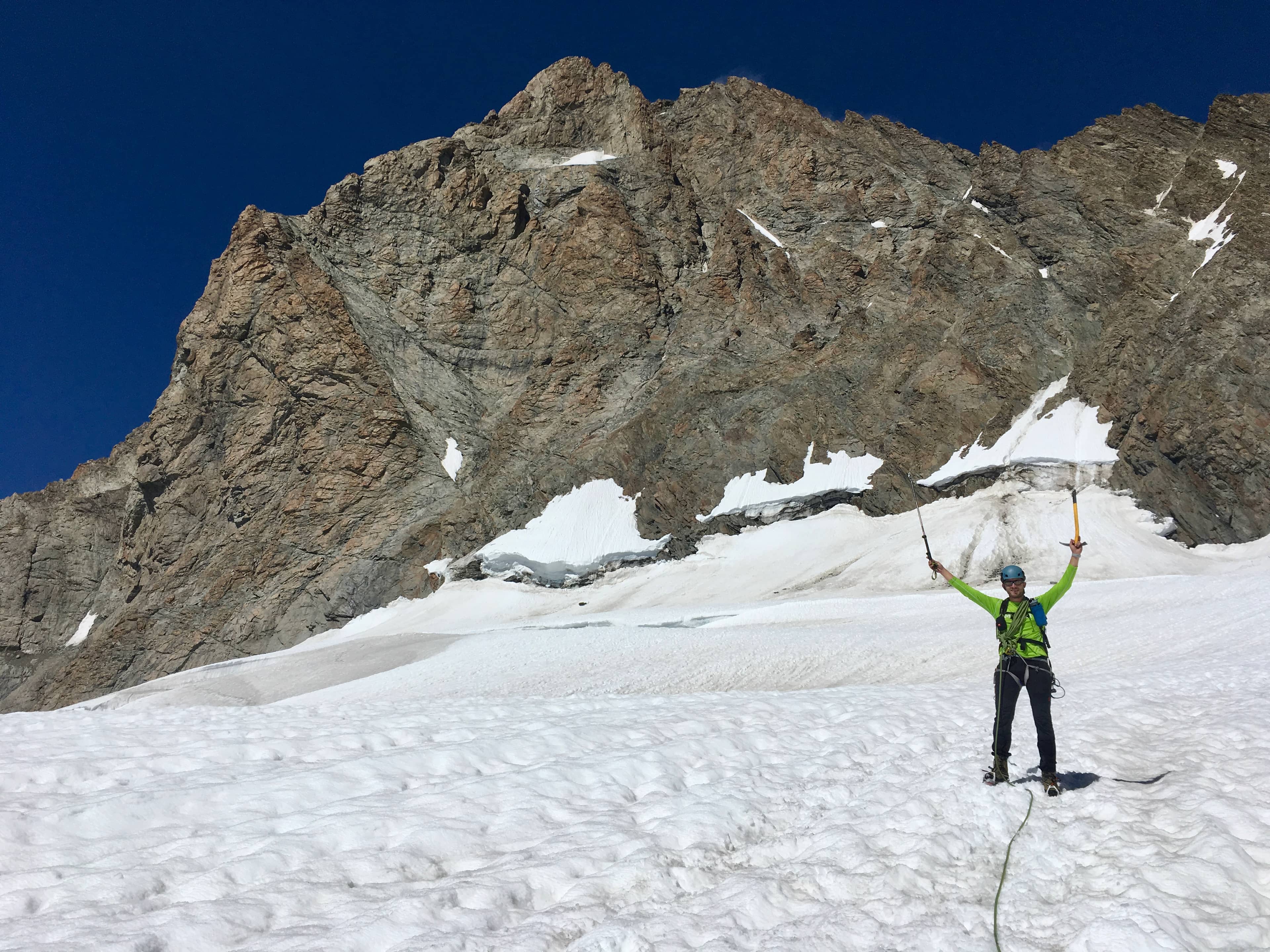 Überglücklich, oben gestanden zu sein. Aber auch glücklich, wieder unten zu sein! (Foto: Danny)