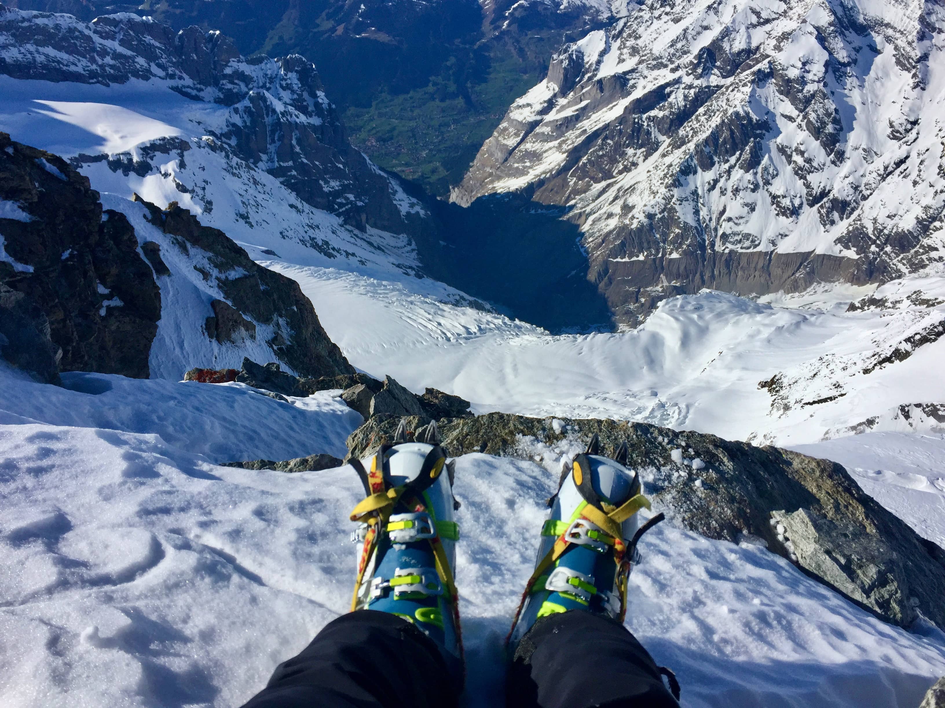 Place with a view. Auf dem Gross Fiescherhorn