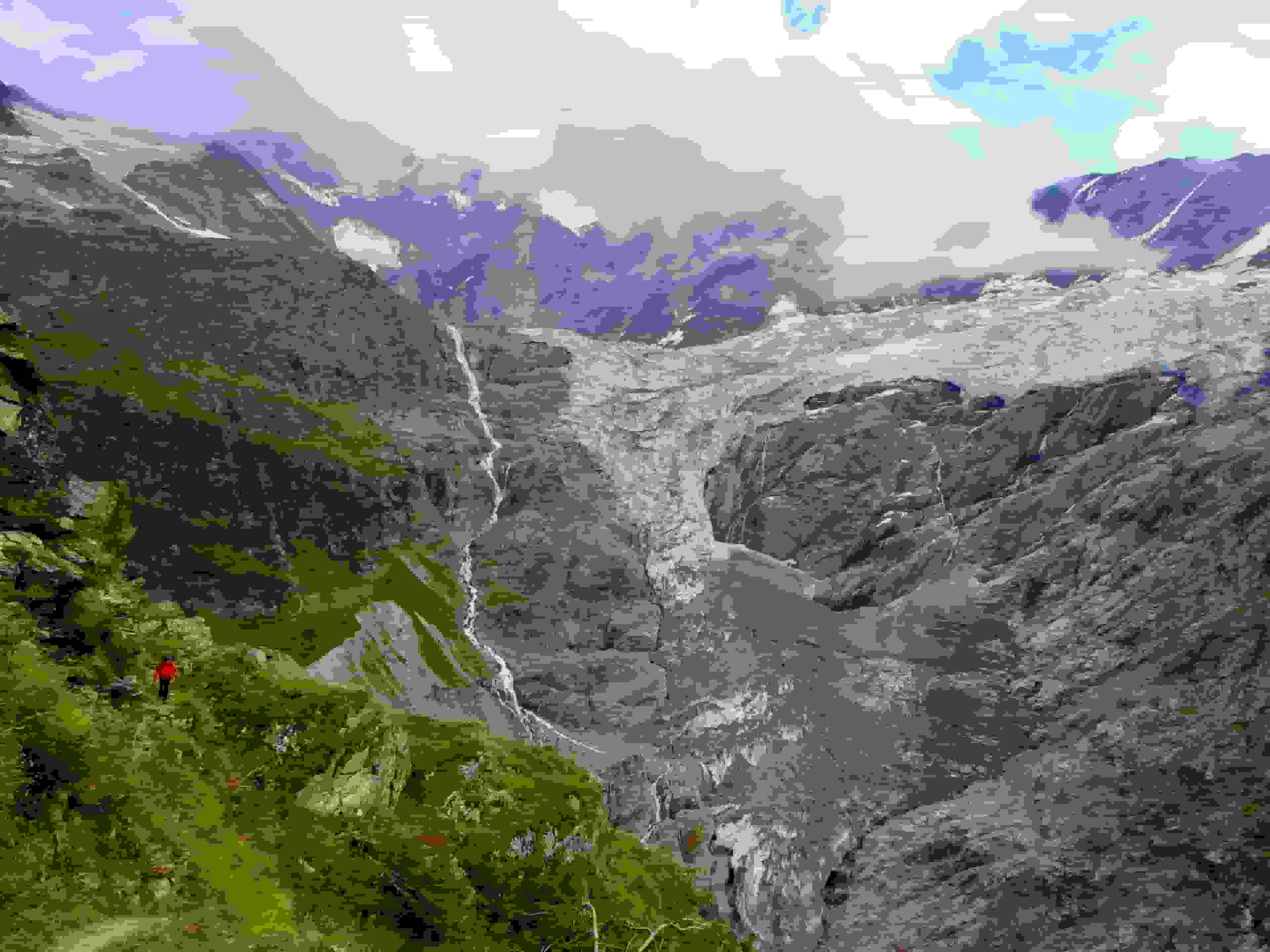 Auf dem langen Abstieg hinunter nach Grindelwald