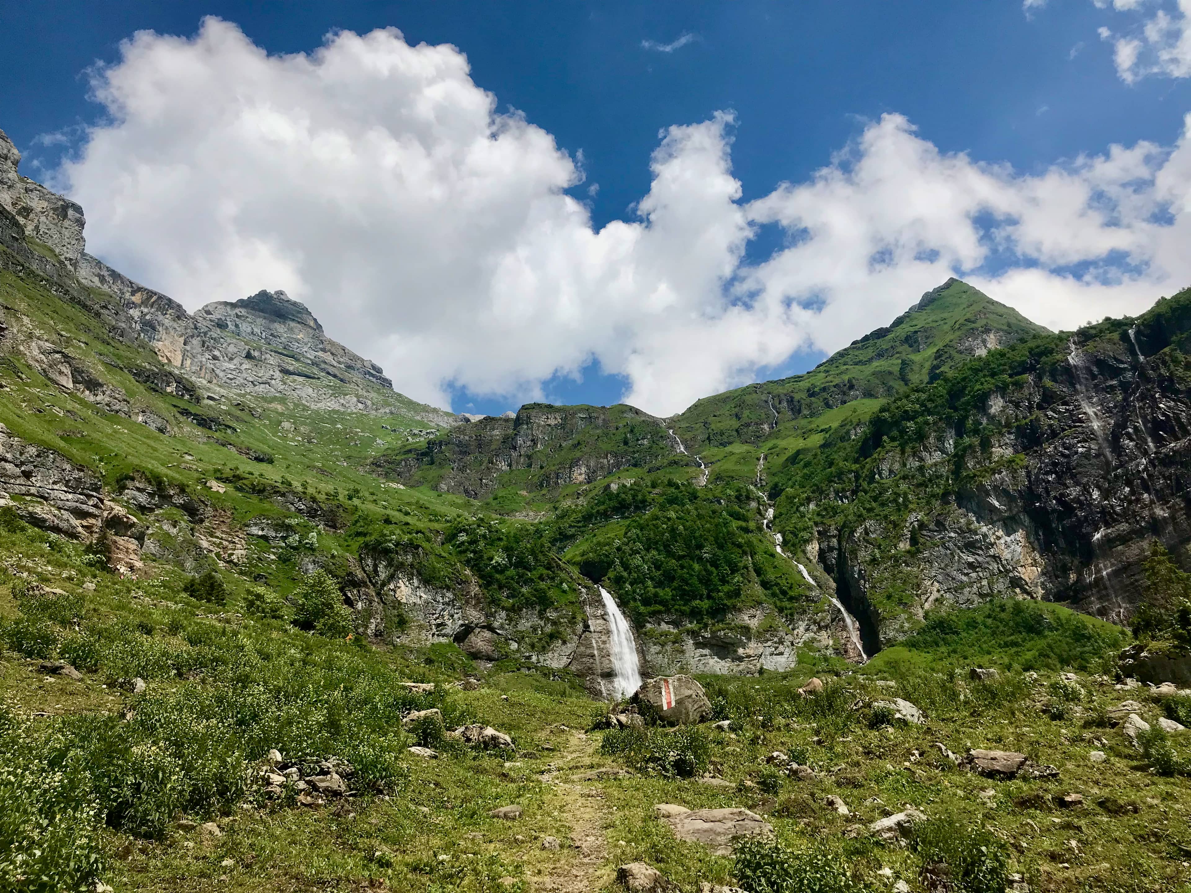 Bereits bei der Alp Wärben – Blick zurück