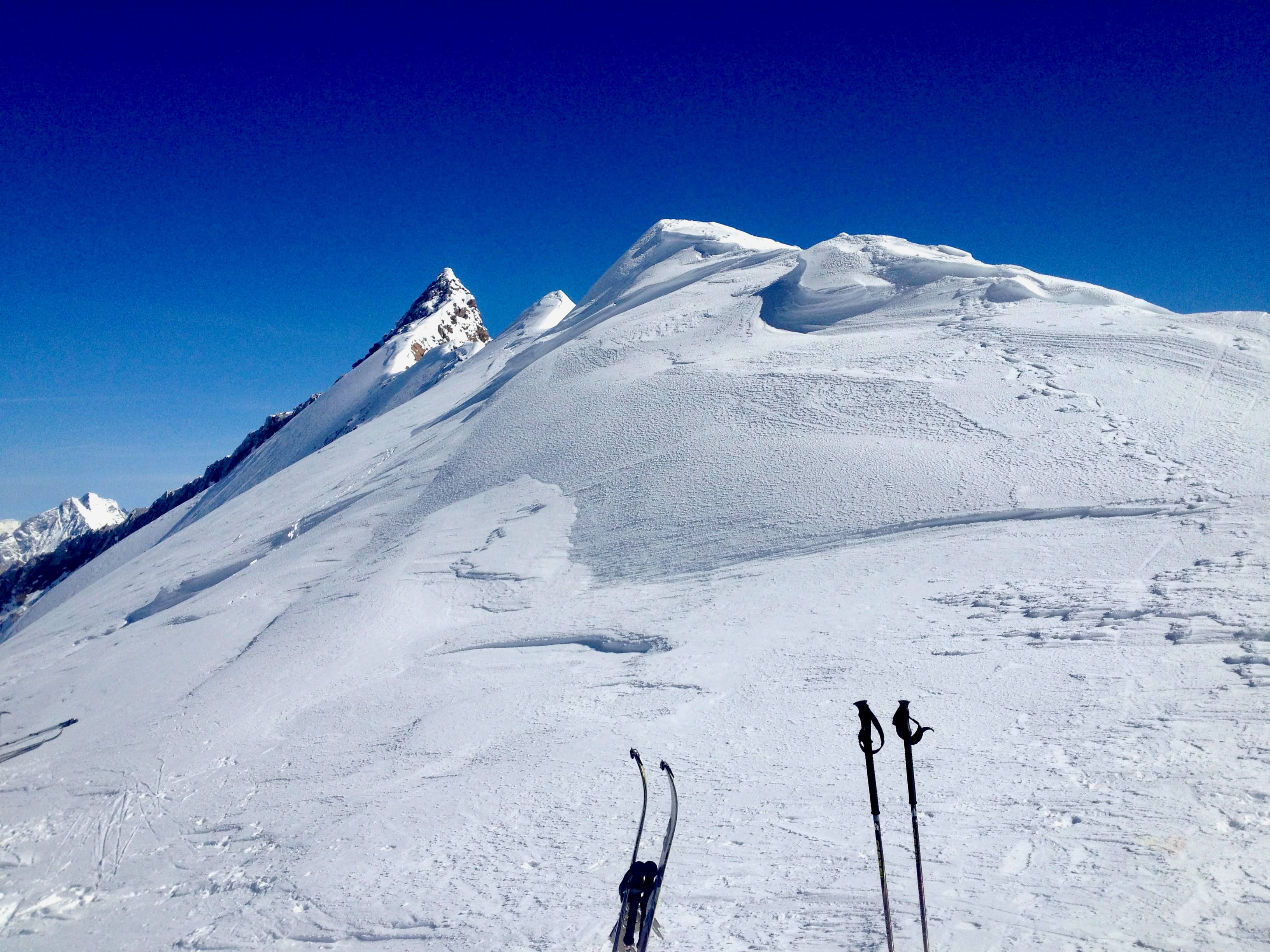 Blick vom Silbersattel zum Nordend – heute für uns leider unerreichbar