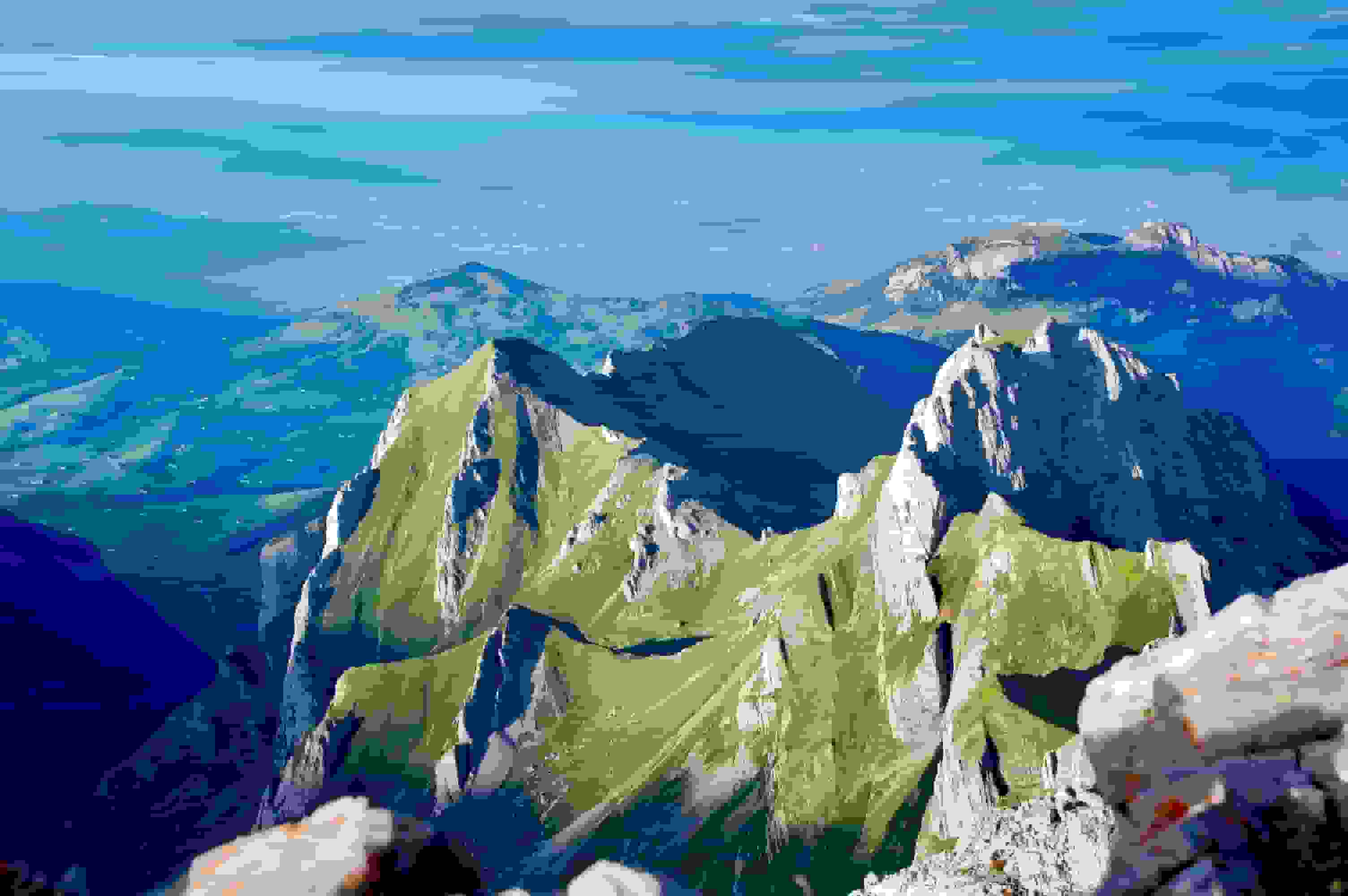 Maarwees und Hundstein im Abendlicht