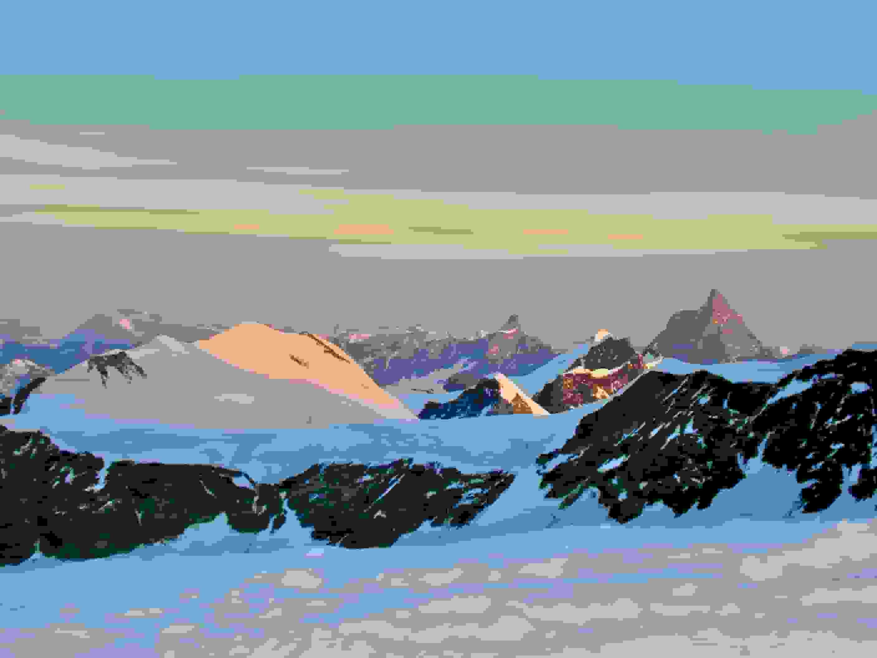 Castor, Pollux, Breithorn, Matterhorn