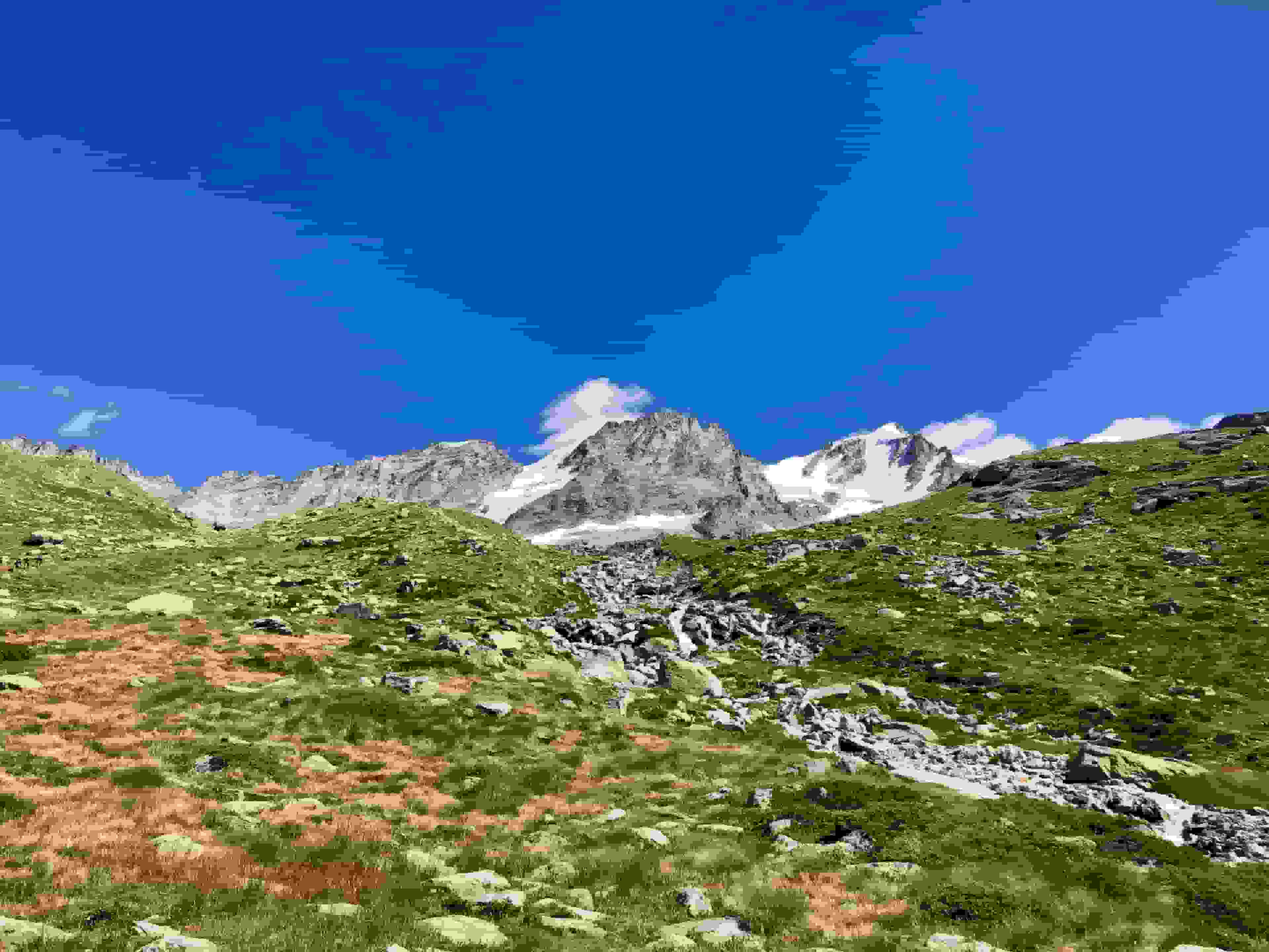 Bereits am ersten Tag ist das Tourenziel in Sicht