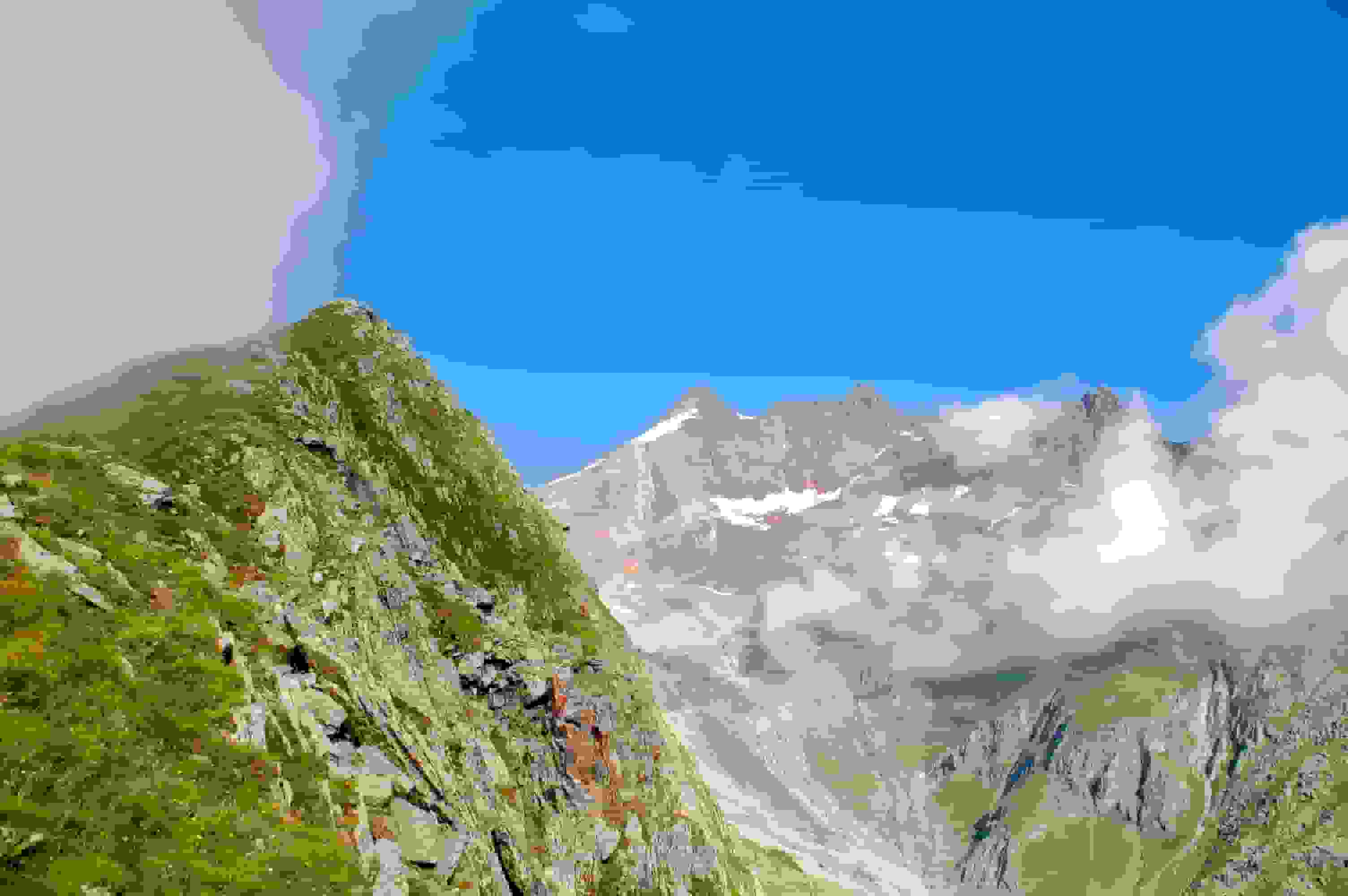 Blick vom Passo d’Andolla zum Weissmies