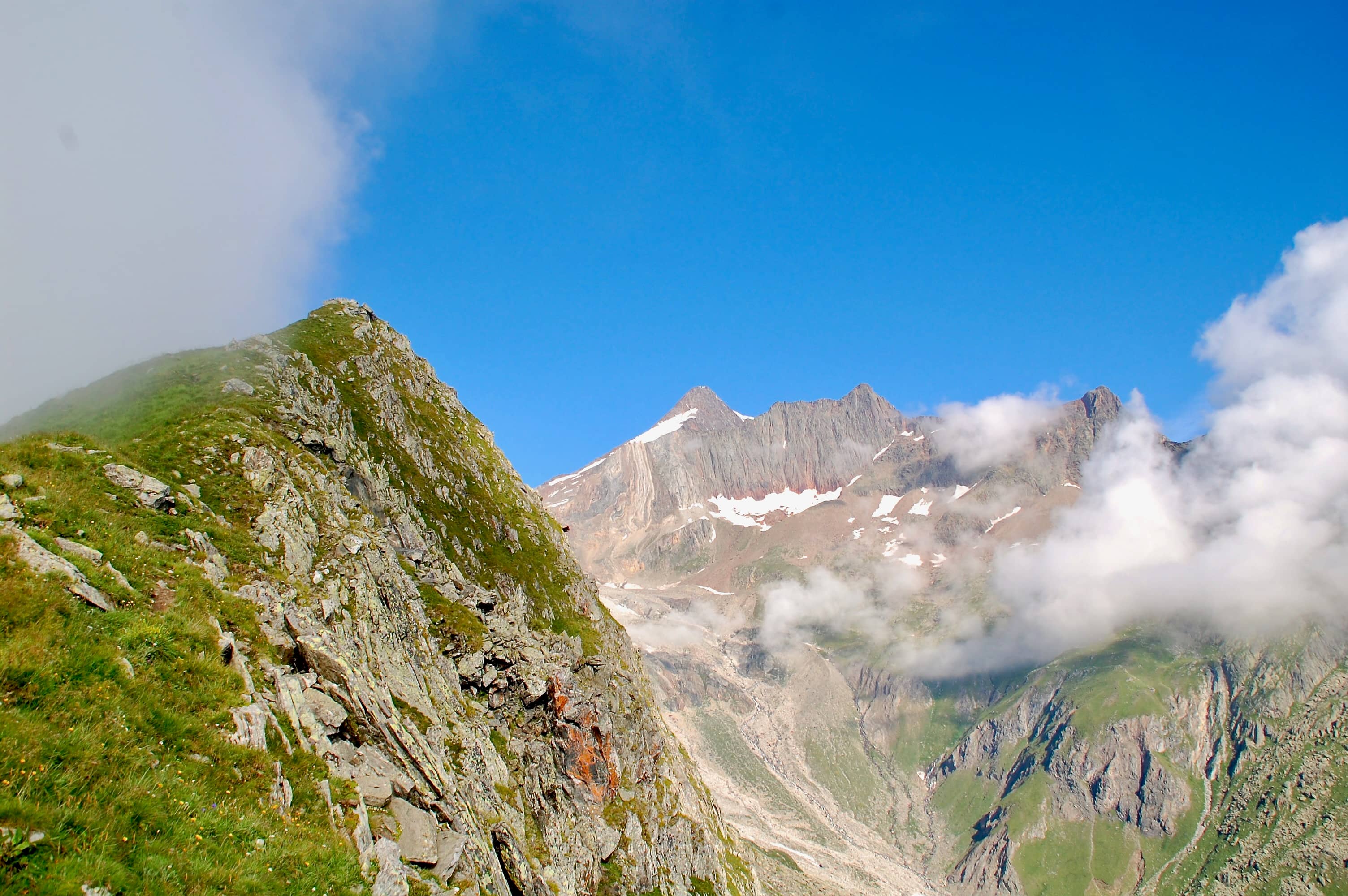 Blick vom Passo d’Andolla zum Weissmies
