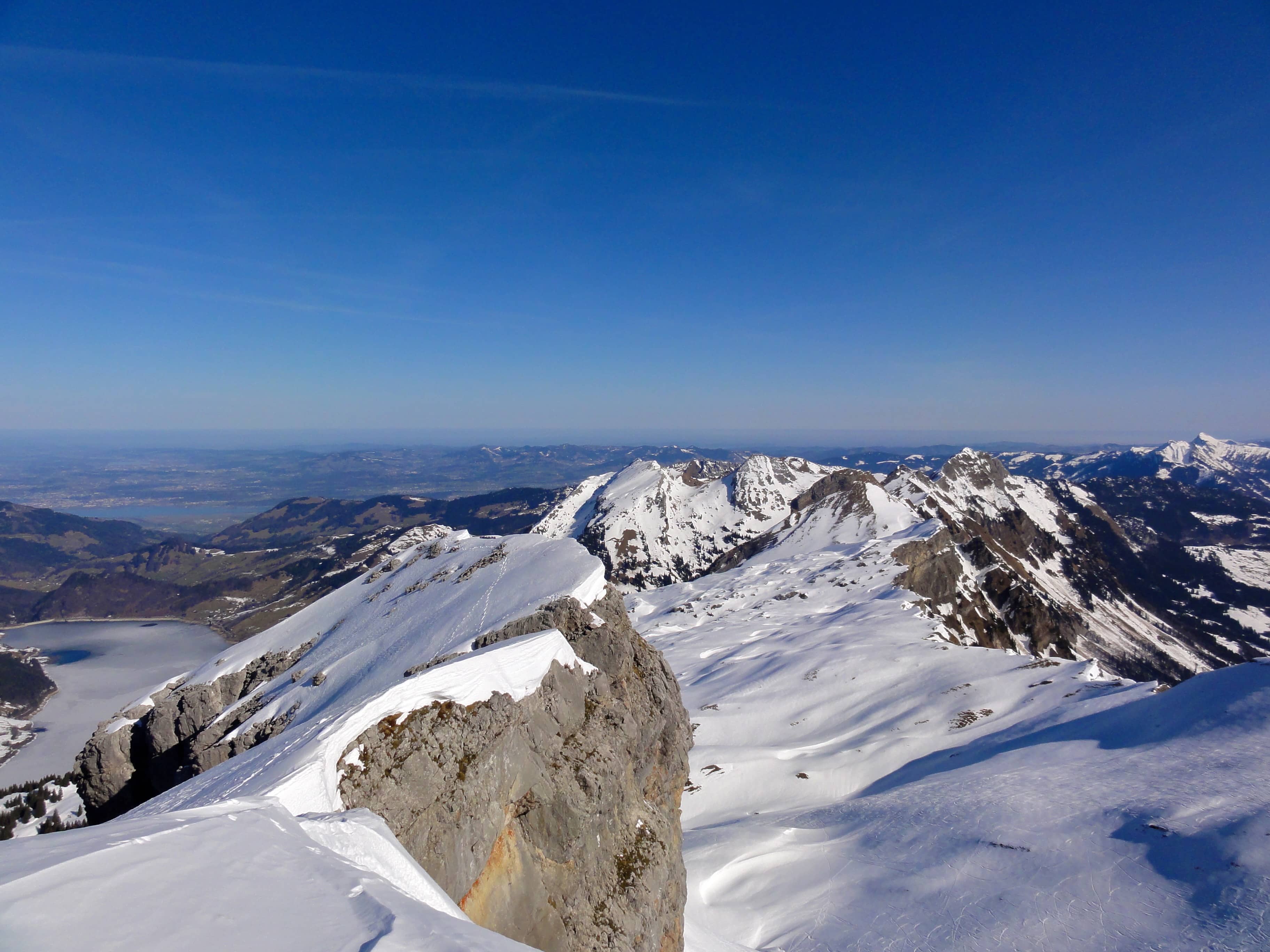 Blick vom Gipfel gegen Norden