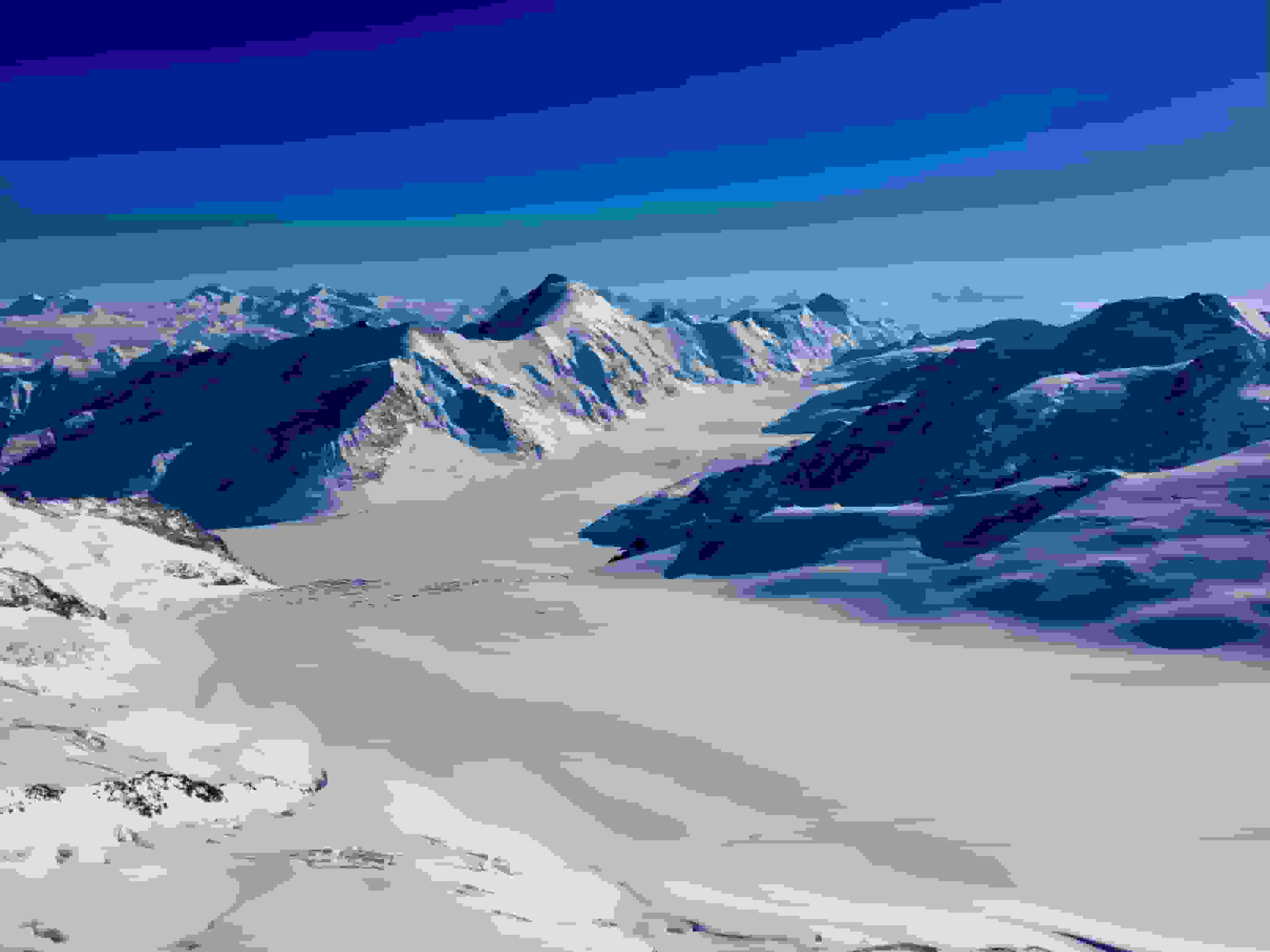 Ewigschneefeld und Aletschgletscher