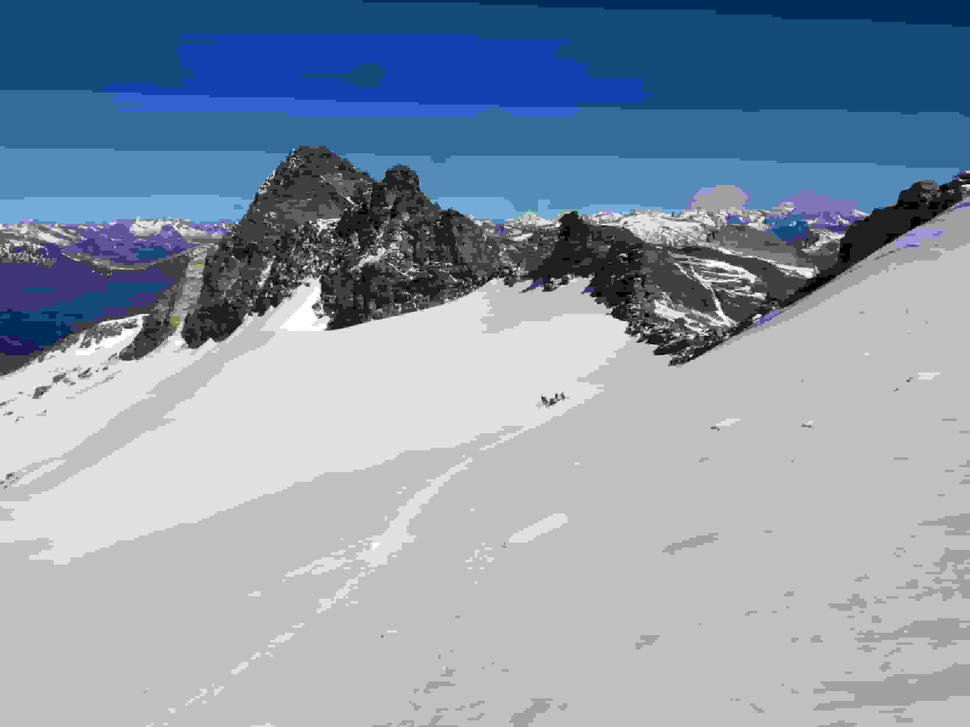 Abstieg über den Gletscher