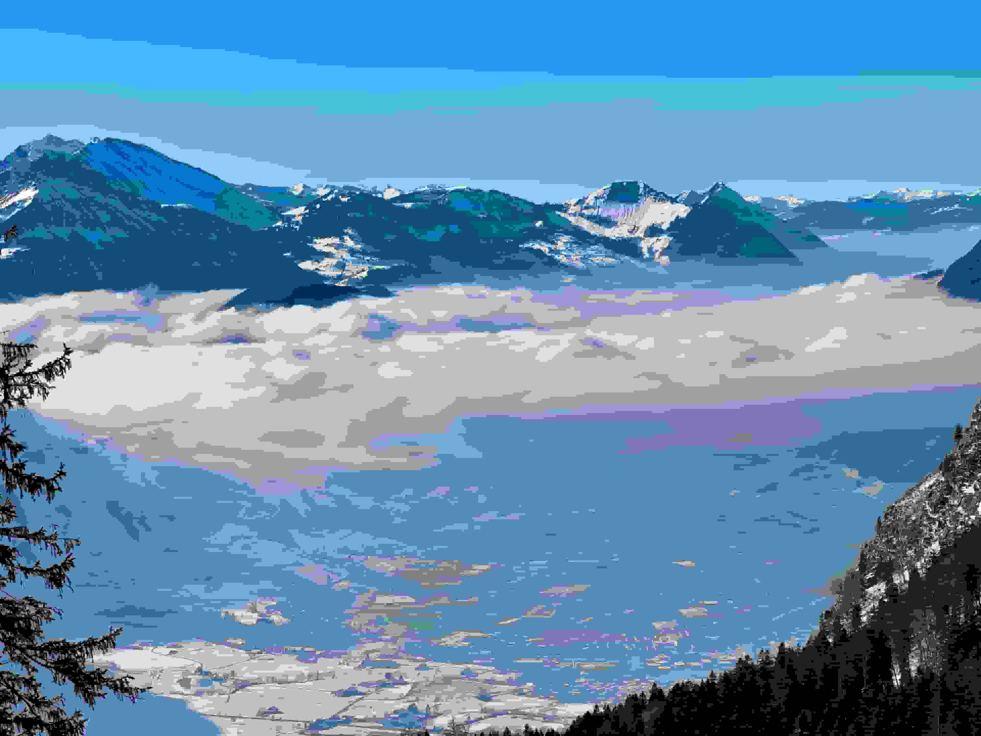 Blick über Ibach nach Brunnen