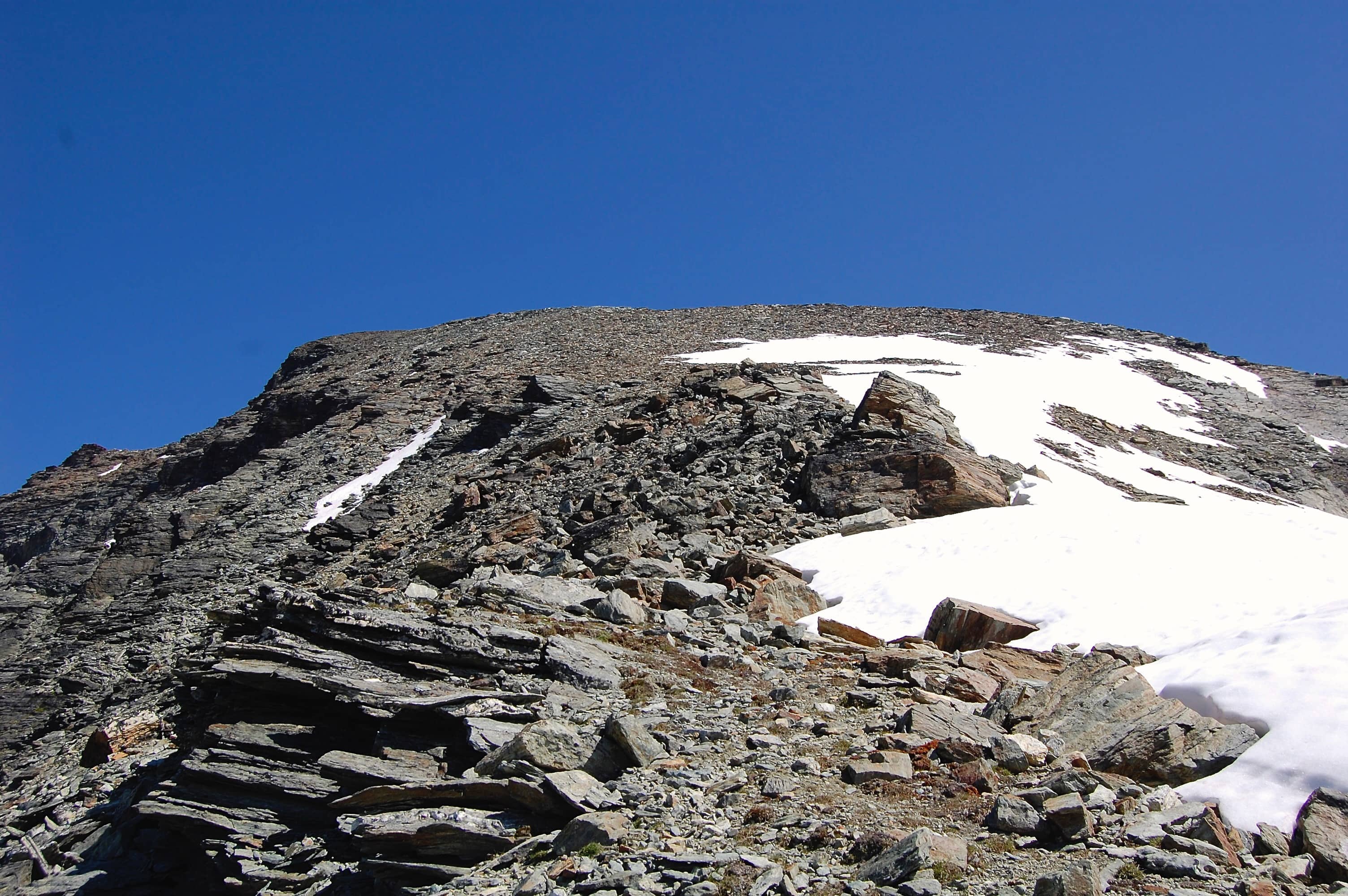 Der Gipfelaufbau des Diablon des Dames